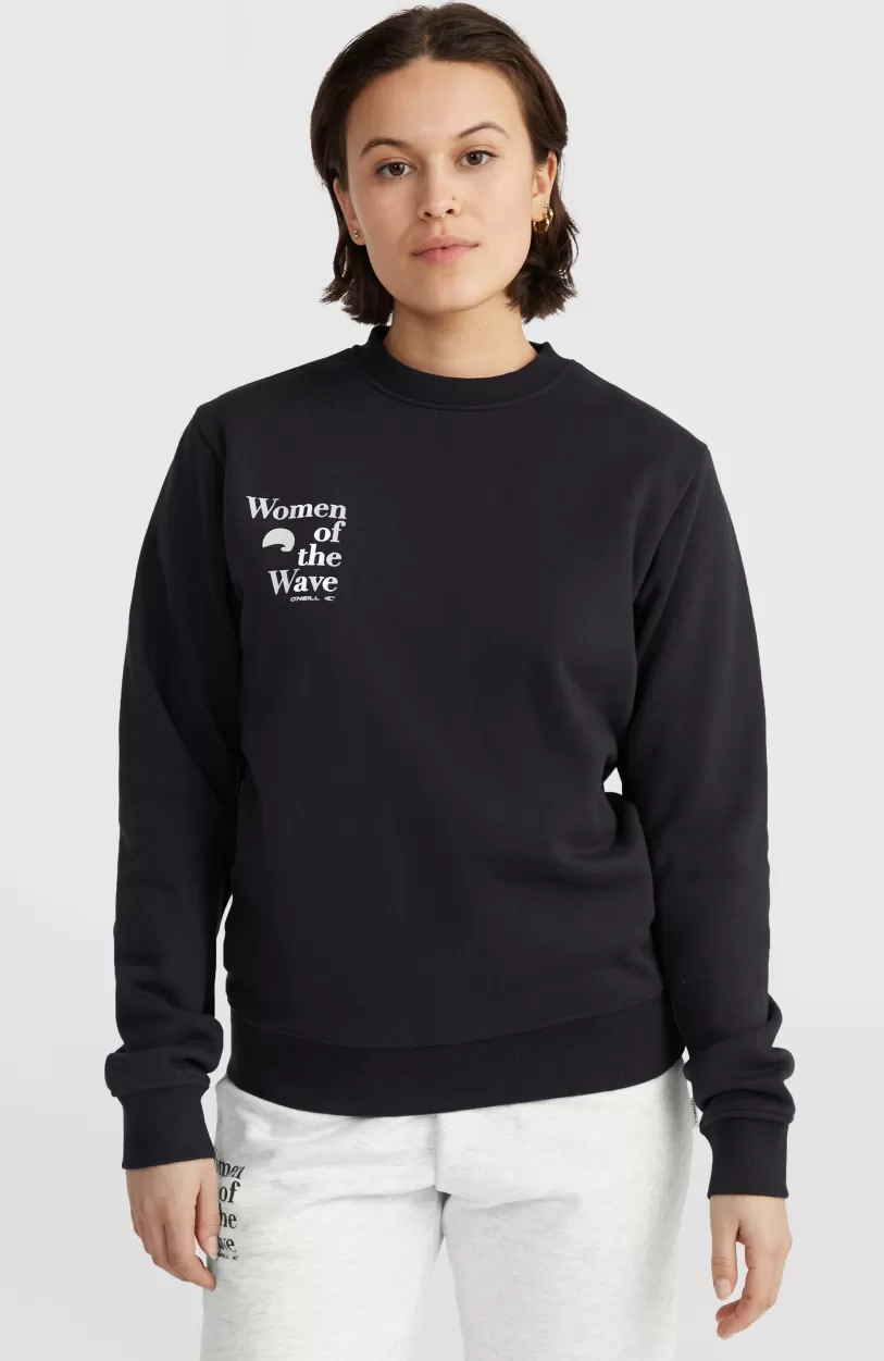 Clearance O’Neill Women Of The Wave Crew Sweater | Black Out