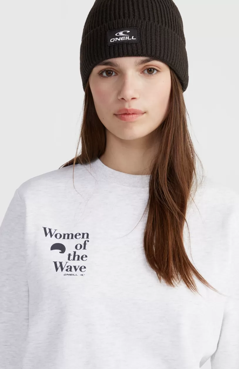 Store O’Neill Women Of The Wave Crew Sweater | White Melange