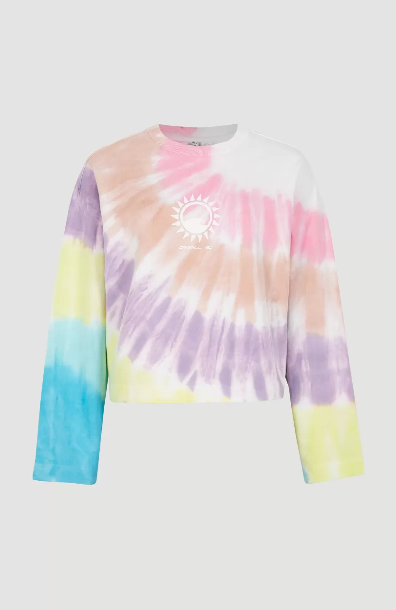 Online O’Neill Women Of The Wave Crew Sweatshirt | Blue Tie Dye