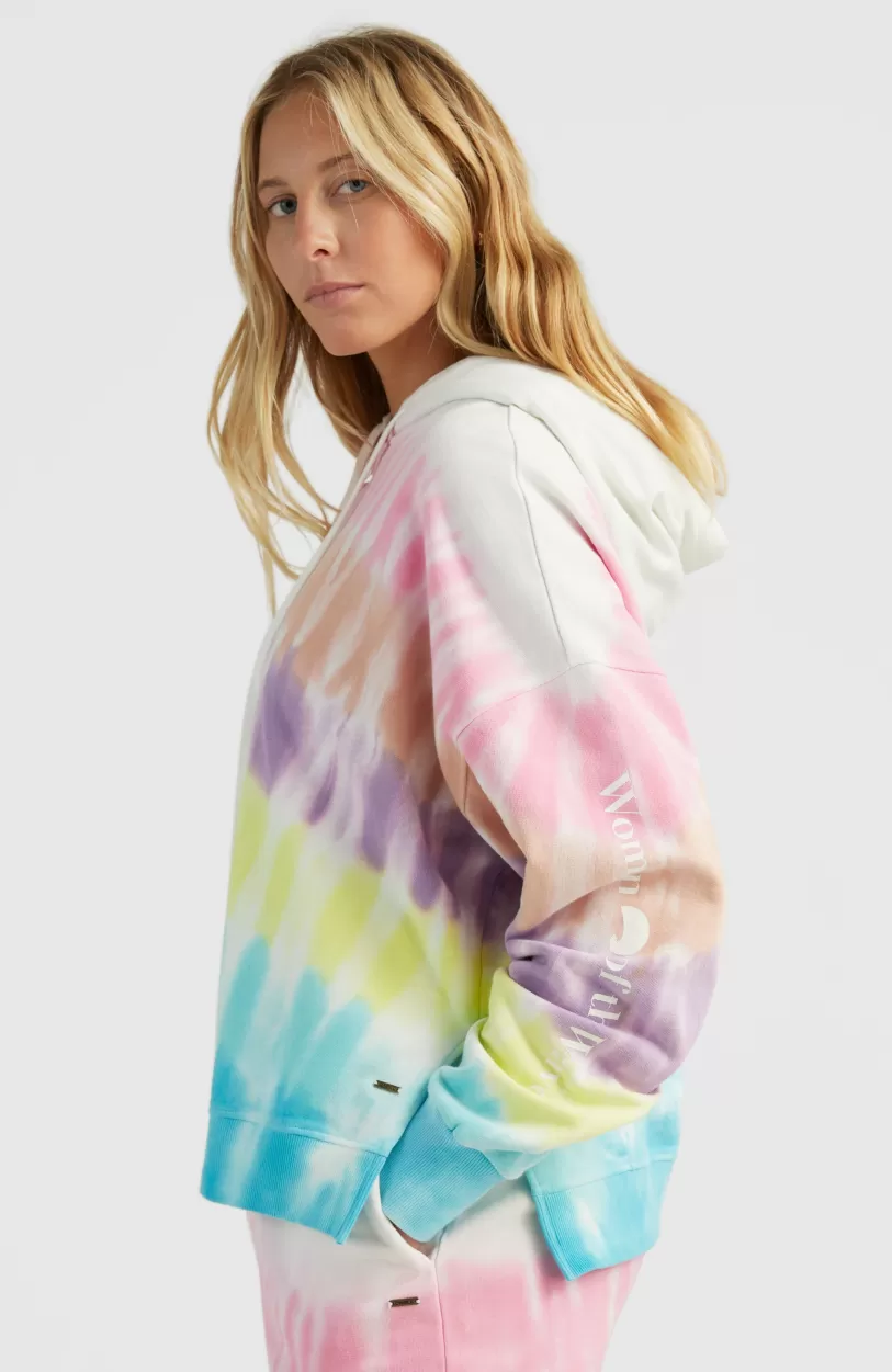 New O’Neill Women Of The Wave Hoodie | Blue Tie Dye