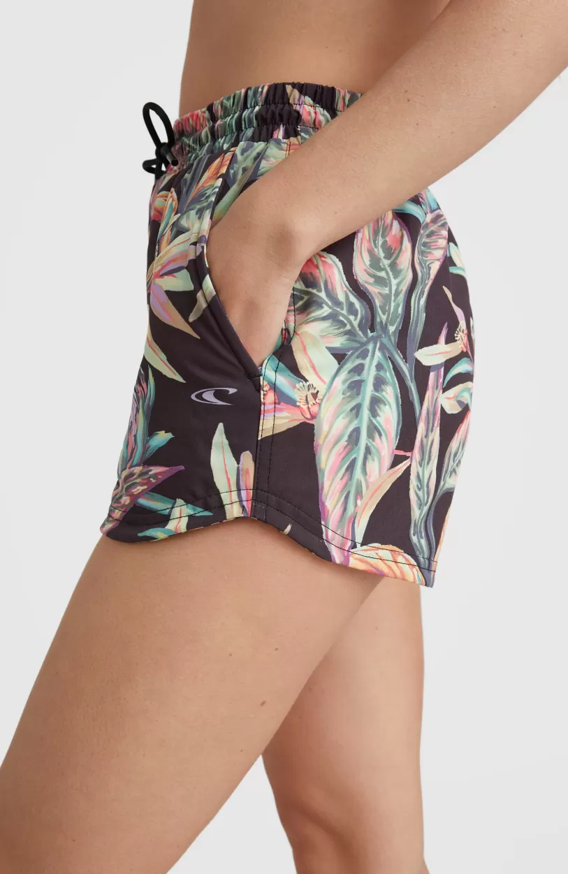 Discount O’Neill Zwemshort Anglet | Black Tropical Flower