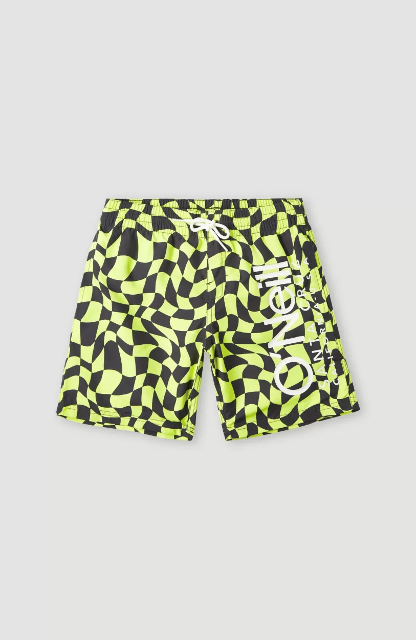 Store O’Neill Zwemshort Cali Crazy 14'' | Yellow Checkboard