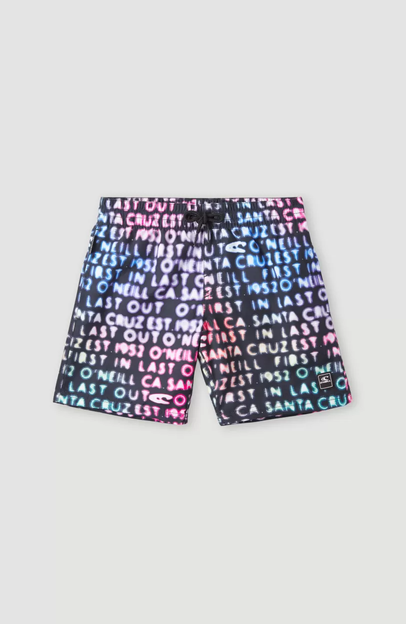 Best O’Neill Zwemshort Cali Gradient 14'' | Black Neon Lights