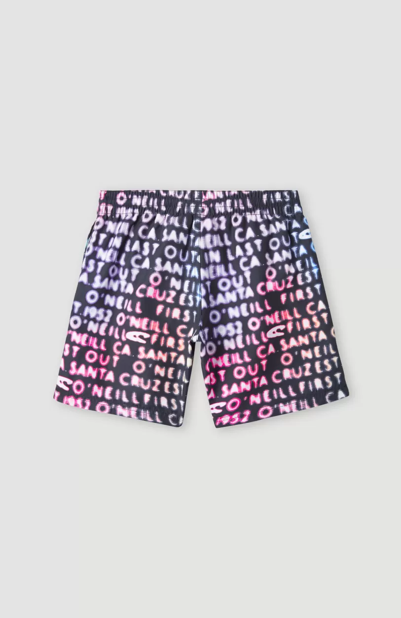 Best O’Neill Zwemshort Cali Gradient 14'' | Black Neon Lights