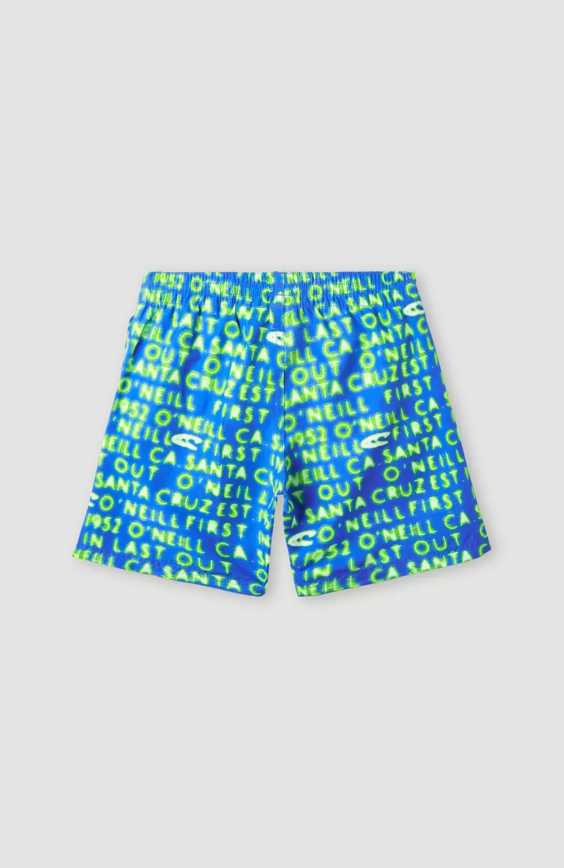 Discount O’Neill Zwemshort Cali Gradient 14'' | Bright Blue Neon Lights