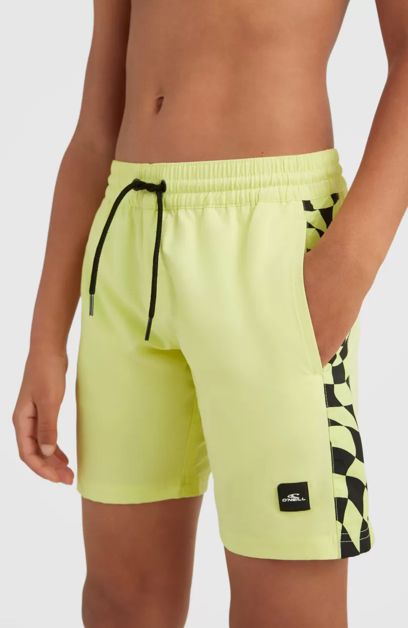 Flash Sale O’Neill Zwemshort Cali Panel 14'' | Sunny Lime Colour Block