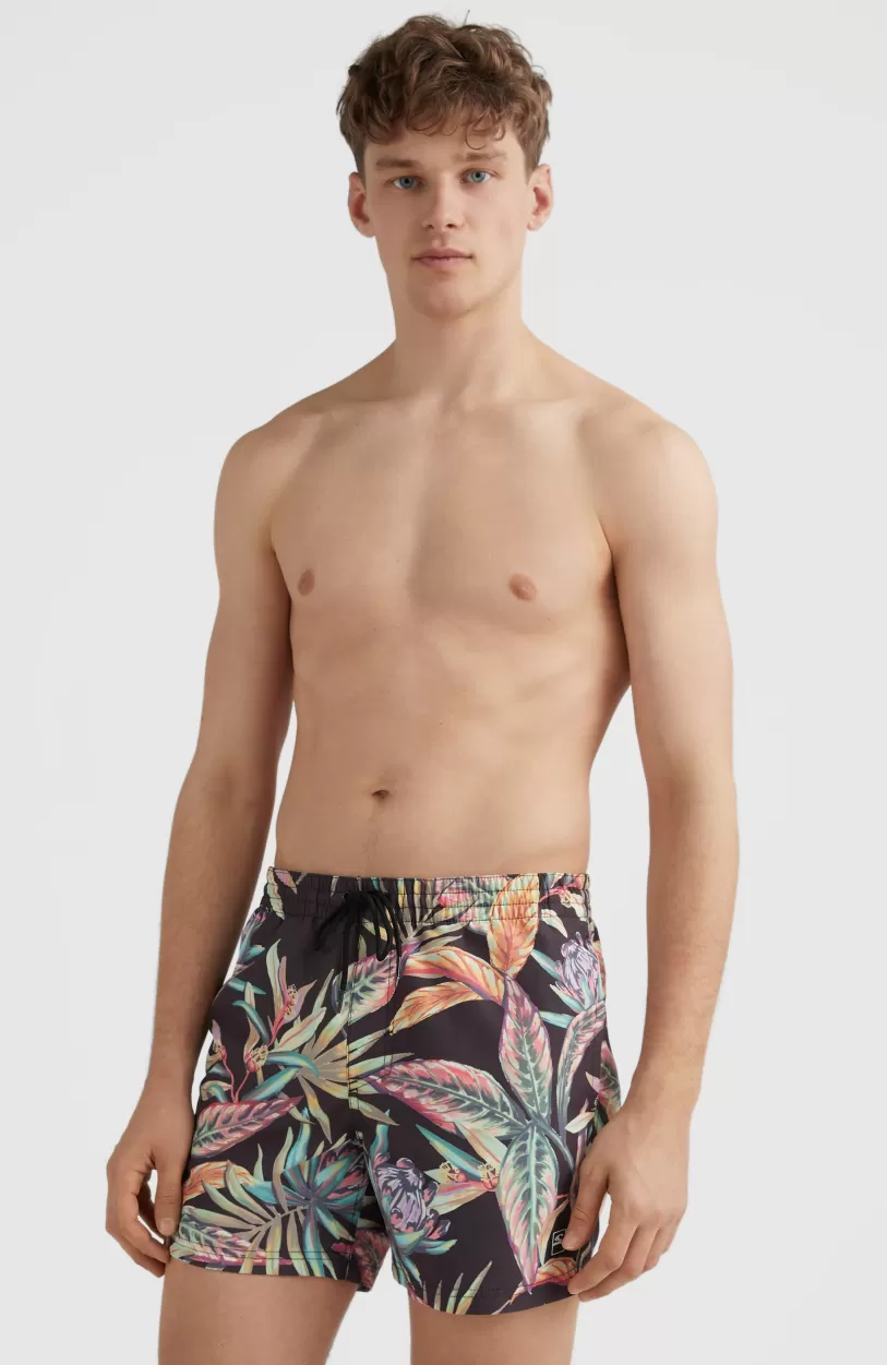 Discount O’Neill Zwemshort Cali Print 15'' | Black Tropical Flower