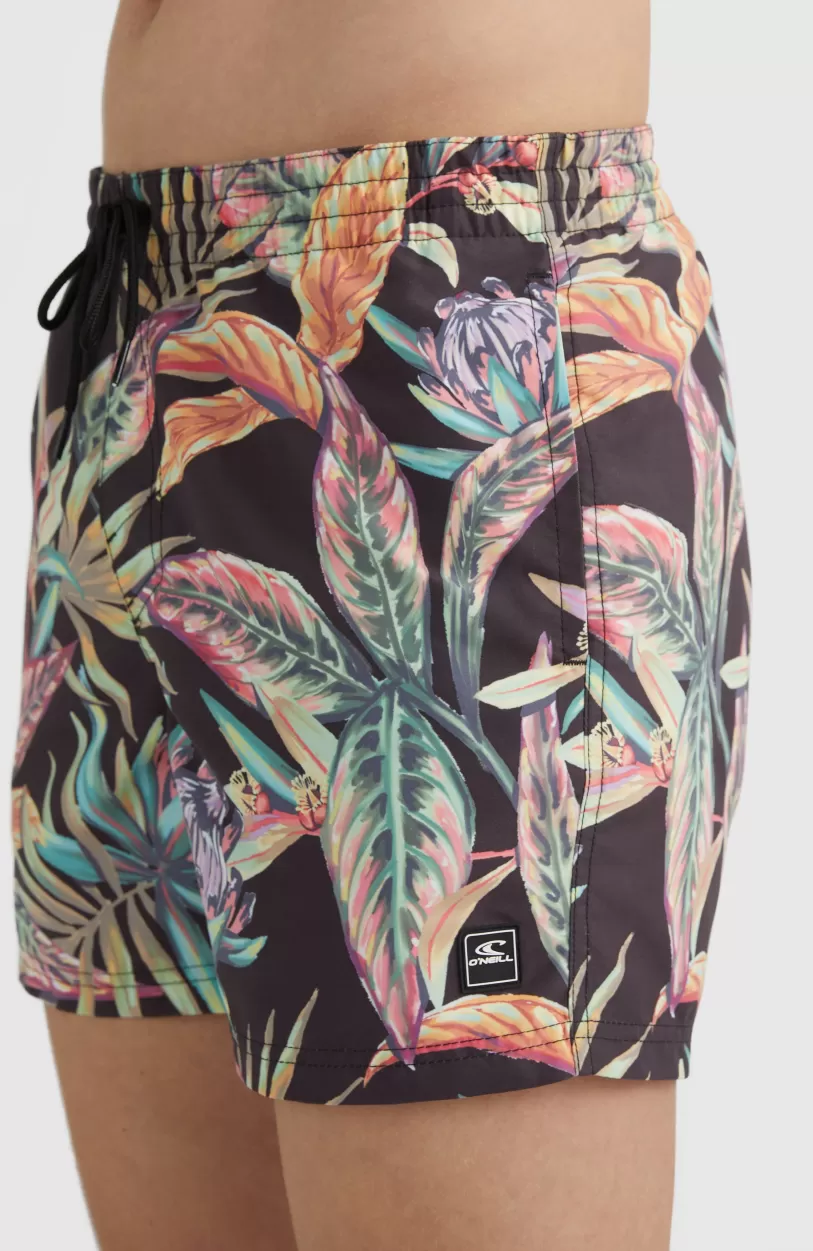 Discount O’Neill Zwemshort Cali Print 15'' | Black Tropical Flower