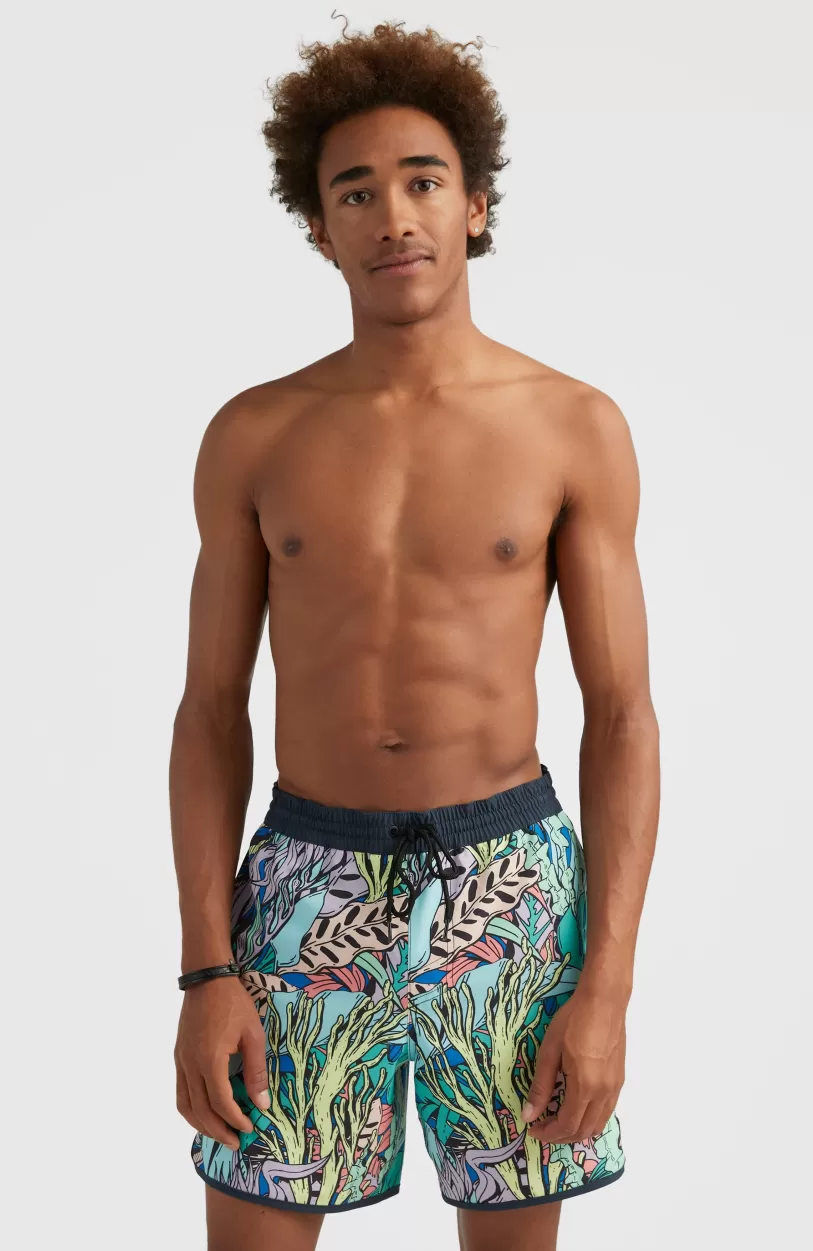 Flash Sale O’Neill Zwemshort Scallop Ocean 16'' | Blue Comic Seaweed